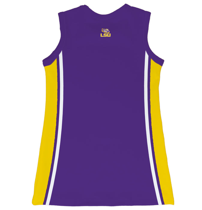 LSU Tigers Sleeveless Cheerleader A Line Dress Purple - Vive La Fête - Online Apparel Store