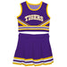 LSU Tigers Vive La Fete Game Day Purple Sleeveless Chearleader Set