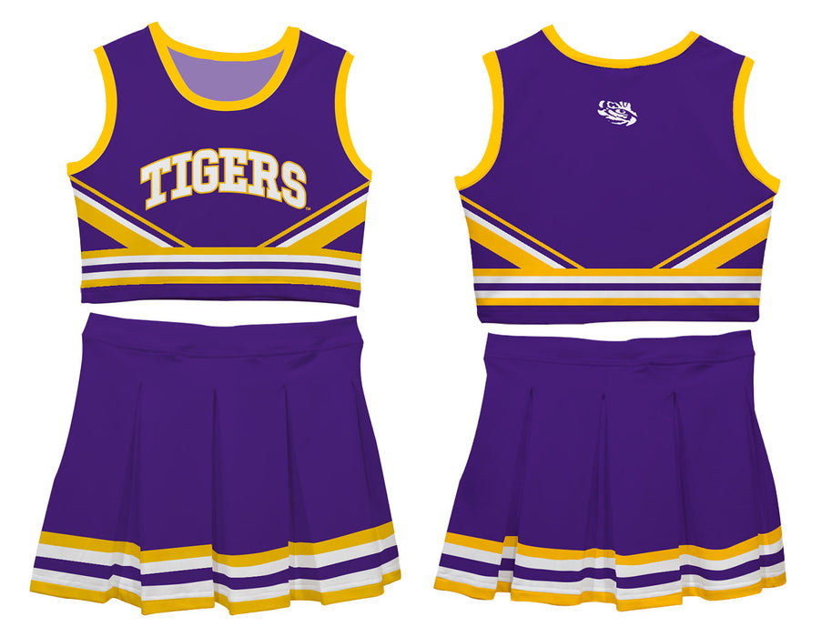 LSU Tigers Vive La Fete Game Day Purple Sleeveless Chearleader Set - Vive La Fête - Online Apparel Store