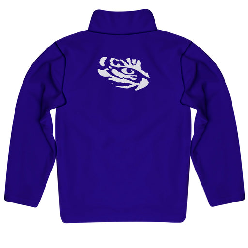 LSU Tigers Vive La Fete Game Day Solid Purple Quarter Zip Pullover Sleeves - Vive La Fête - Online Apparel Store