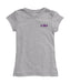LSU Tigers Hand Sketched Vive La Fete Impressions Artwork Grey Girls Cotton Short Sleeve Tee