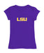 LSU Tigers Girl´s Fitted Cotton T-shirt Purple
