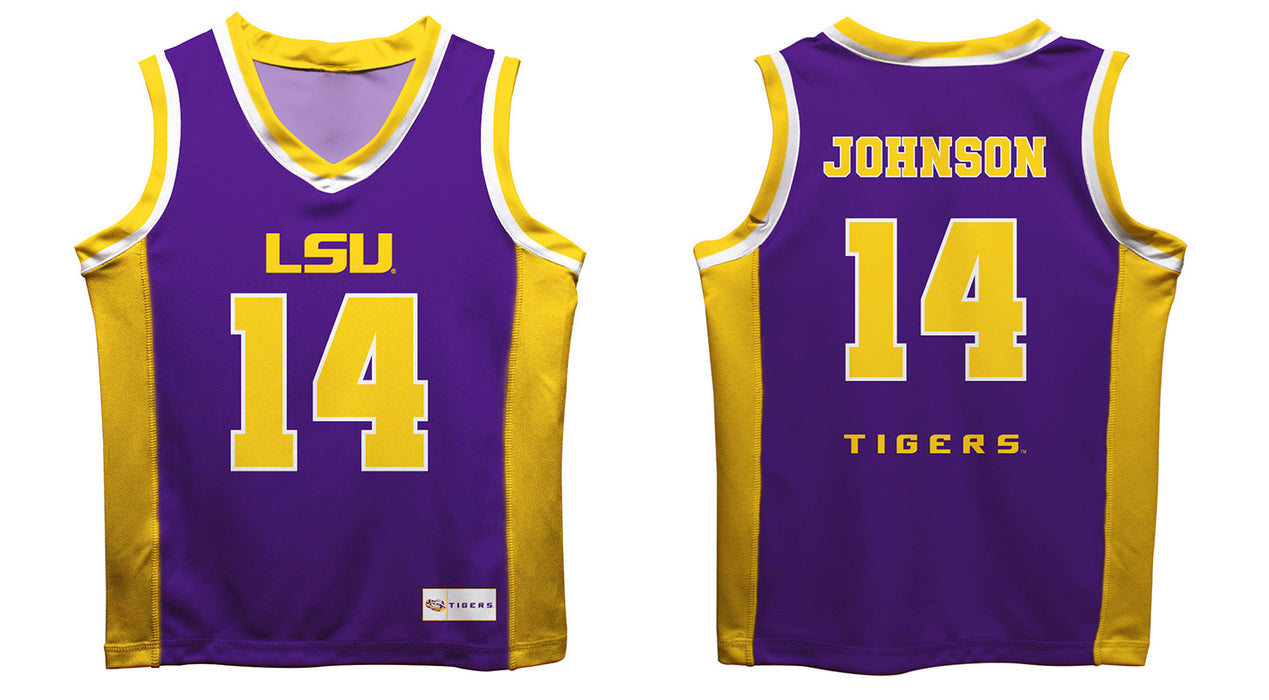 LSU Tigers Vive La Fete Flau'jae Johnson Game Day Purple Boys Basketball Jersey - Vive La Fête - Online Apparel Store