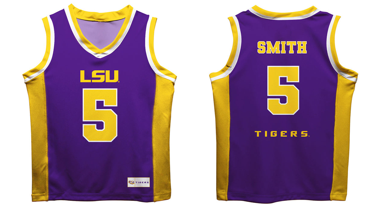 LSU Tigers Vive La Fete Sa'Myah Smith Game Day Purple Boys Basketball Jersey - Vive La Fête - Online Apparel Store