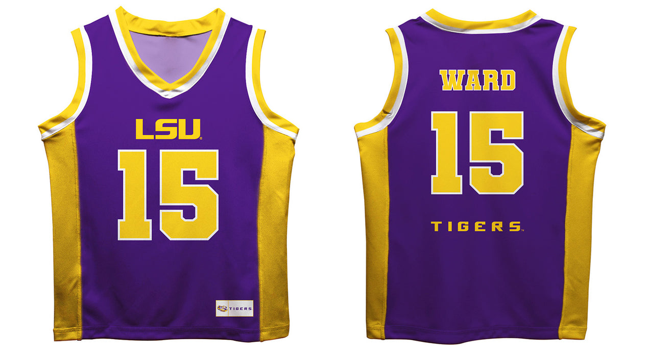 LSU Tigers Vive La Fete Tyrell Ward Game Day Purple Boys Basketball Jersey - Vive La Fête - Online Apparel Store