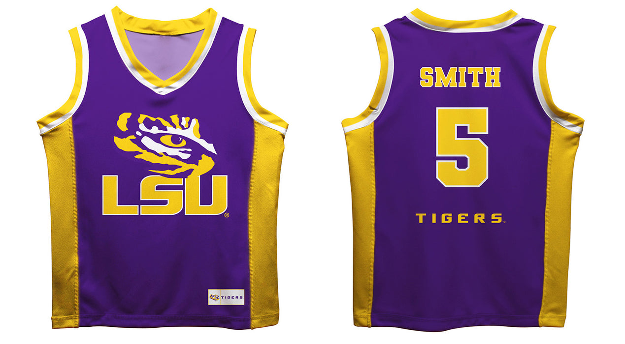 LSU Tigers Vive La Fete Sa'Myah Smith Game Day Purple Boys Basketball Fashion Top - Vive La Fête - Online Apparel Store