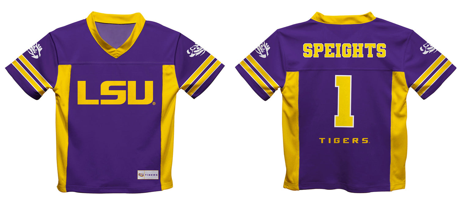 LSU Tigers Vive La Fete Omar Speights Game Day Purple Boys Football Fashion Top - Vive La Fête - Online Apparel Store