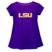 LSU Tigers Short Sleeve Youth Cotton Top Purple