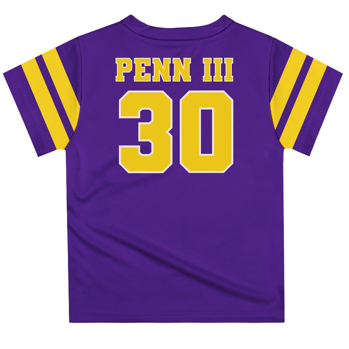 LSU Tigers Vive La Fete Greg Penn III Boys Game Day Purple Short Sleeve Tee Shirt - Vive La Fête - Online Apparel Store