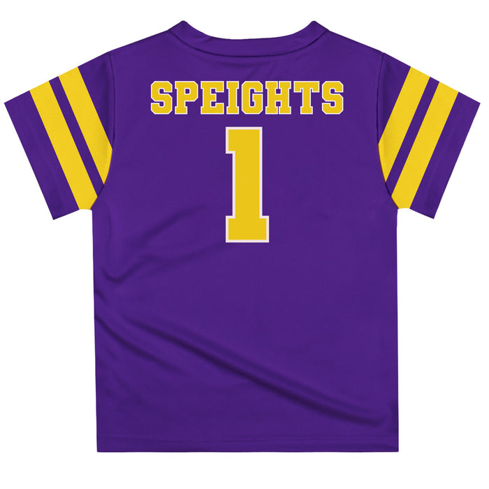LSU Tigers Vive La Fete Omar Speights Boys Game Day Purple Short Sleeve Tee - Vive La Fête - Online Apparel Store
