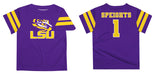 LSU Tigers Vive La Fete Omar Speights Boys Game Day Purple Short Sleeve Tee - Vive La Fête - Online Apparel Store
