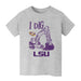 LSU Tigers Vive La Fete Excavator Heather Grey Cotton Short Sleeve Tee