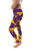 LSU Tigers Vive La Fete Paint Brush Logo on Waist Women Purple Yoga Leggings - Vive La Fête - Online Apparel Store
