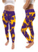 LSU Tigers Vive La Fete Paint Brush Logo on Waist Women Purple Yoga Leggings - Vive La Fête - Online Apparel Store