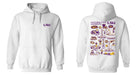 LSU Tigers Hand Sketched Vive La Fete Impressions Artwork Purple Cotton Fleece Long Sleeve Hoodie - Vive La Fête - Online Apparel Store