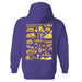 LSU Tigers Hand Sketched Vive La Fete Impressions Artwork Purple Cotton Fleece Long Sleeve Hoodie - Vive La Fête - Online Apparel Store