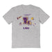 LSU Tigers Hand Sketched Vive La Fete Impressions Icones Grey T-shirt for Women