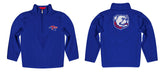 Louisiana Tech Bulldogs Vive La Fete Game Day Solid Blue Quarter Zip Pullover Sleeves - Vive La Fête - Online Apparel Store