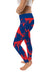 Louisiana Tech Bulldogs Vive La Fete Paint Brush Logo on Waist Women Blue Yoga Leggings - Vive La Fête - Online Apparel Store