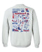 Louisiana Tech Bulldogs Hand Sketched Vive La Fete Impressions Artwork Navy Crew Neck Sweatshirt for Women - Vive La Fête - Online Apparel Store