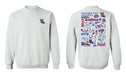 Louisiana Tech Bulldogs Hand Sketched Vive La Fete Impressions Artwork Navy Crew Neck Sweatshirt for Women - Vive La Fête - Online Apparel Store