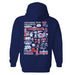 Louisiana Tech Bulldogs Hand Sketched Vive La Fete Impressions Artwork Navy Cotton Fleece Long Sleeve Hoodie - Vive La Fête - Online Apparel Store