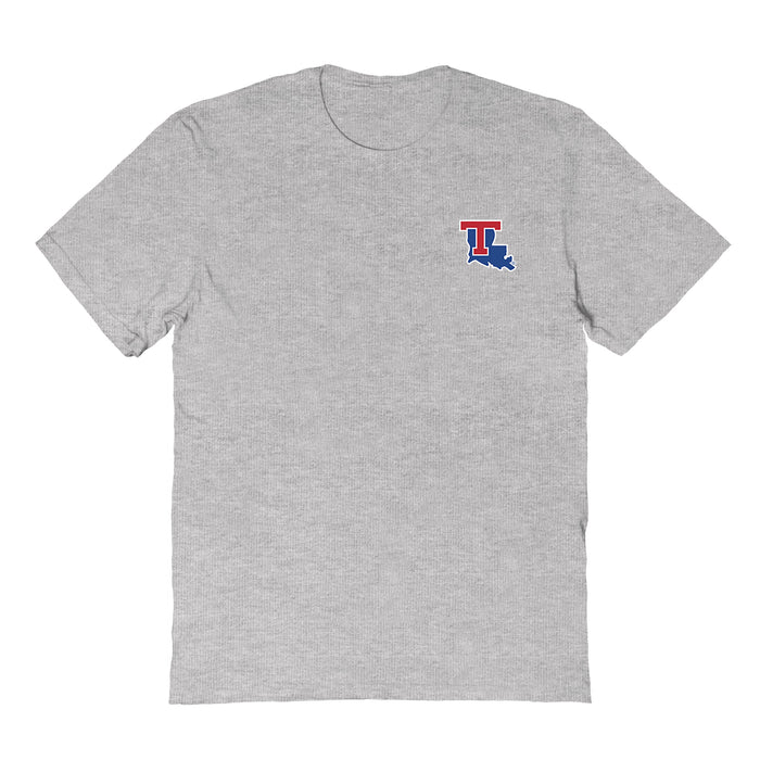 Louisiana Tech Bulldogs Vive La Fete Impressions Artwork Grey Womens Cotton Tshirt