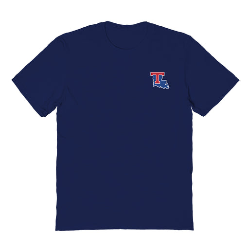 Louisiana Tech Bulldogs Vive La Fete Impressions Artwork Navy Womens Cotton Tshirt