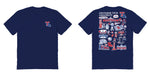 Louisiana Tech Bulldogs Vive La Fete Impressions Artwork Navy Womens Cotton Tshirt - Vive La Fête - Online Apparel Store