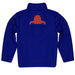 Lincoln University Lions LU Vive La Fete Game Day Solid Blue Quarter Zip Pullover Sleeves - Vive La Fête - Online Apparel Store