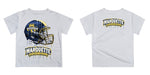 Marquette Golden Eagles Original Dripping Football Helmet White T-Shirt by Vive La Fete - Vive La Fête - Online Apparel Store