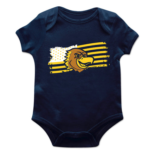 Marquette Golden Eagles Vive La Fete Infant Game Day Navy Short Sleeve Bodysuit