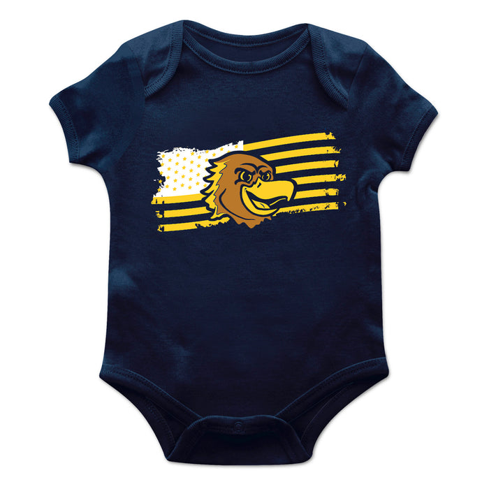 Marquette Golden Eagles Vive La Fete Infant Game Day Navy Short Sleeve Bodysuit