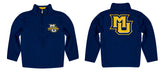 Marquette Golden Eagles Vive La Fete Game Day Solid Navy Quarter Zip Pullover Sleeves - Vive La Fête - Online Apparel Store