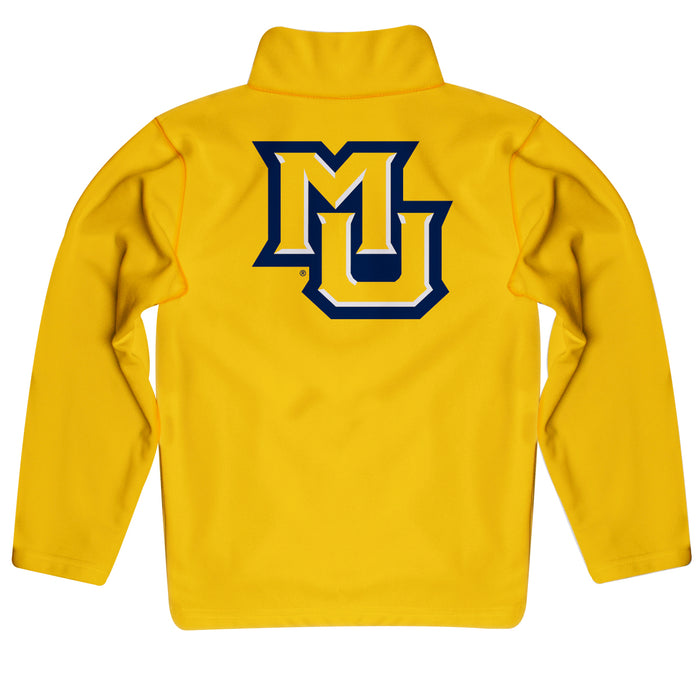 Marquette Golden Eagles Vive La Fete Game Day Solid Gold Quarter Zip Pullover Sleeves - Vive La Fête - Online Apparel Store