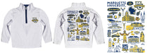 Marquette Golden Eagles Hand Sketched Vive La Fete Impressions Artwork White Boys Quarter Zip Pullover V1 - Vive La Fête - Online Apparel Store