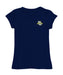 Marquette Golden Eagles Hand Sketched Vive La Fete Impressions Artwork Navy Girls Cotton Short Sleeve Tee