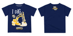 Marquette Golden Eagles Vive La Fete Excavator Boys Game Day Navy Short Sleeve Tee - Vive La Fête - Online Apparel Store
