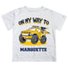 Marquette Golden Eagles Vive La Fete Monster Truck Boys Game Day White Short Sleeve Tee