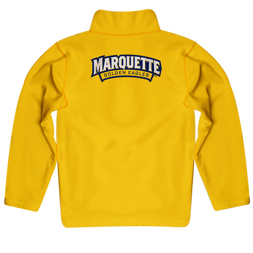 Marquette Golden Eagles Vive La Fete Logo and Mascot Name Womens Gold Quarter Zip Pullover - Vive La Fête - Online Apparel Store
