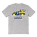 Marquette Golden Eagles Hand Sketched Vive La Fete Impressions Truck Grey T-shirt for Women