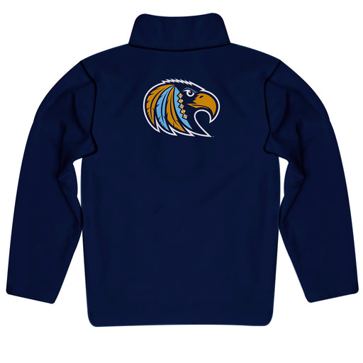 Mississippi College Choctaws Vive La Fete Game Day Solid Blue Quarter Zip Pullover Sleeves - Vive La Fête - Online Apparel Store
