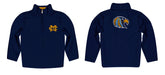Mississippi College Choctaws Vive La Fete Game Day Solid Blue Quarter Zip Pullover Sleeves - Vive La Fête - Online Apparel Store