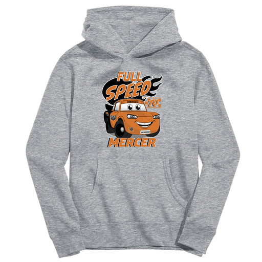 Mercer University Bears MU Full Speed Heather Grey Cotton Youth Hoodie
