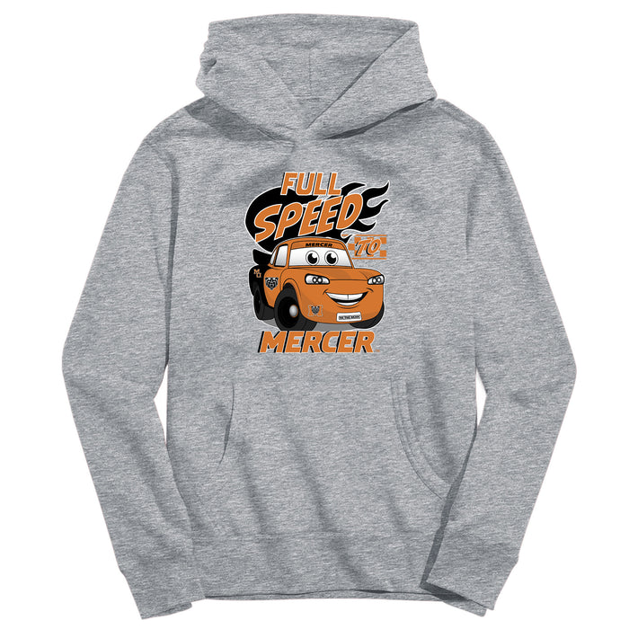Mercer University Bears MU Full Speed Heather Grey Cotton Youth Hoodie