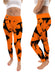 Mercer University Bears MU Vive La Fete Paint Brush Logo on Waist Women Orange Yoga Leggings - Vive La Fête - Online Apparel Store