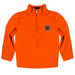 Mercer Bears Vive La Fete Logo and Mascot Name Womens Orange Quarter Zip Pullover