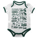 Michigan State Spartans Vive La Fete Impressions Artwork Infant White Short Sleeve Onesie Bodysuit