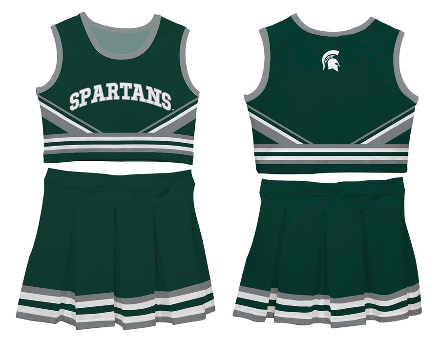 Michigan State Spartans Vive La Fete Game Day Green Sleeveless Chearleader Set - Vive La Fête - Online Apparel Store
