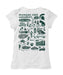 Michigan State Spartans Hand Sketched Vive La Fete Impressions Artwork White Girls Cotton Short Sleeve Tee - Vive La Fête - Online Apparel Store